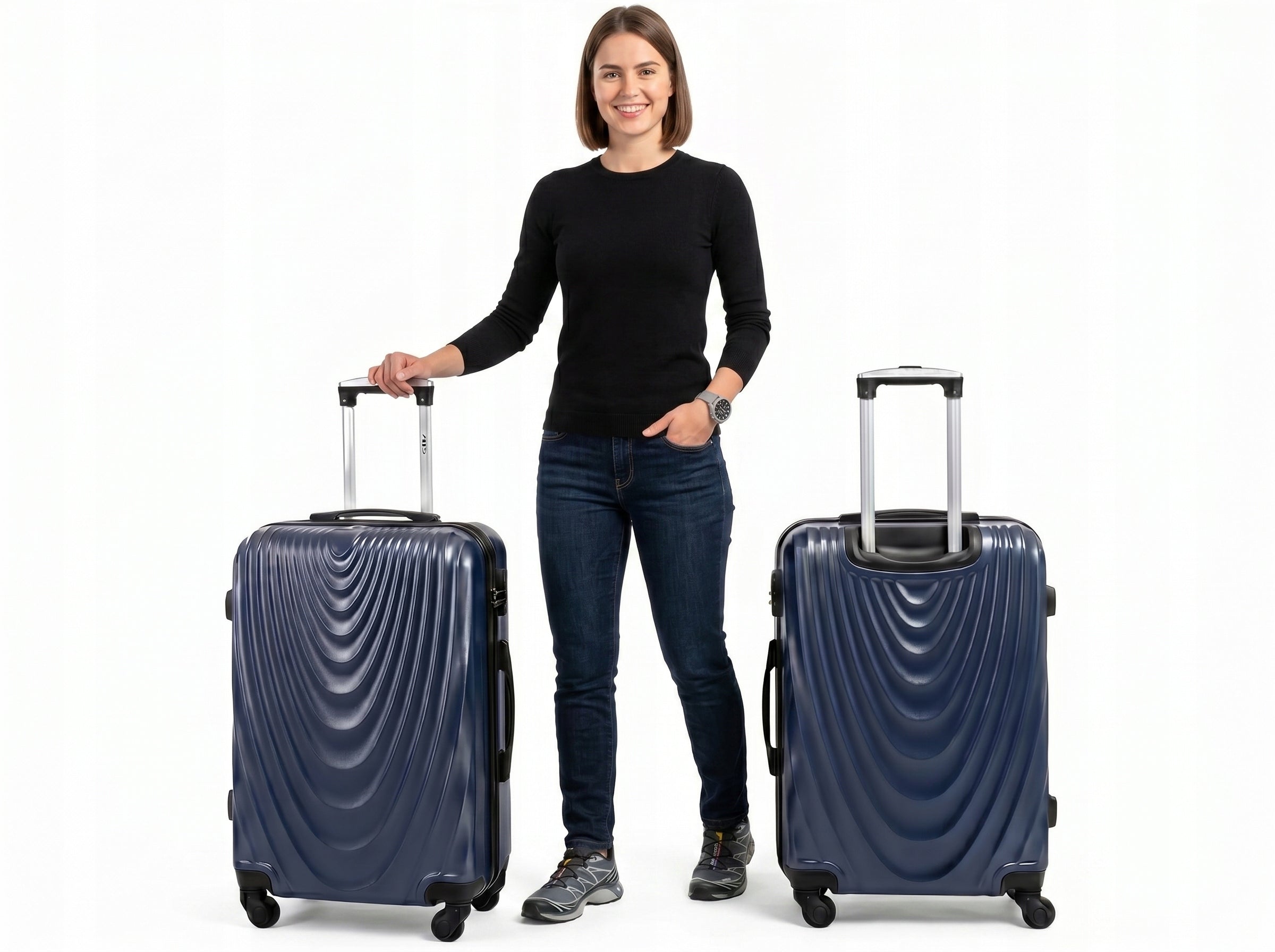 RGL Large suitcase XXL travel BAG LUGGAGE 4 wheels ABS