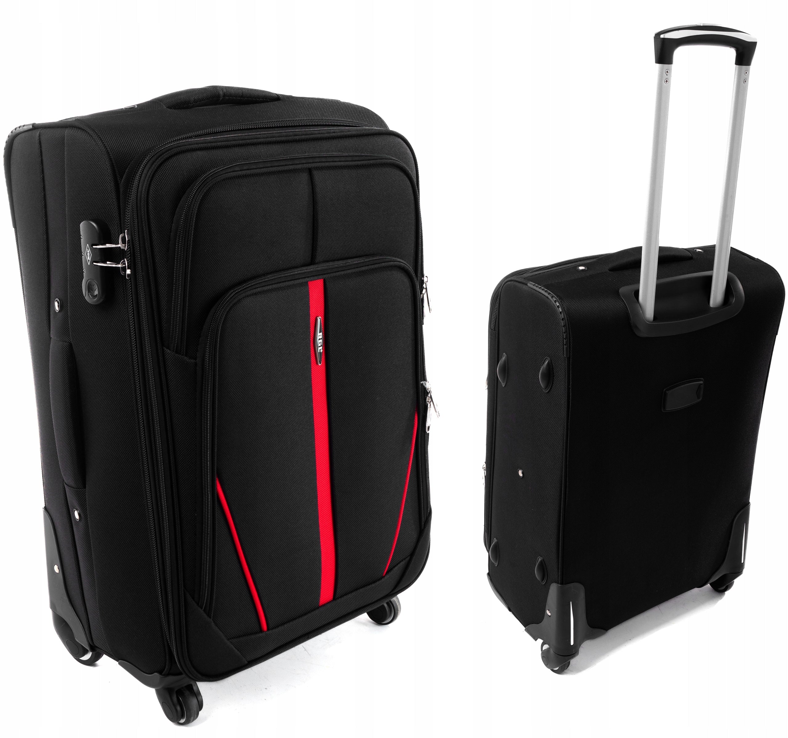 RGL Medium XL Travel Suitcase on 4 Wheels Soft Material
