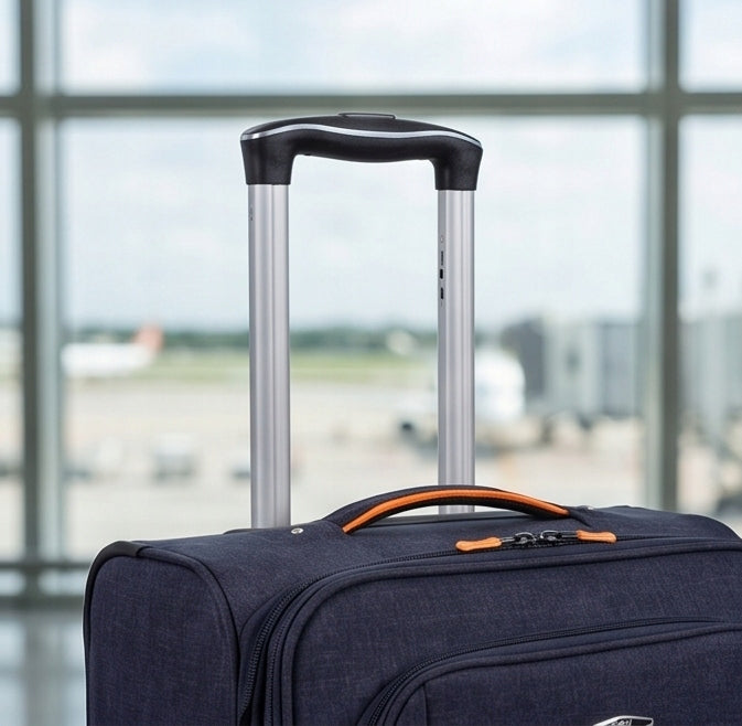 RGL S-030 XL MEDIUM MATERIAL SUITCASE TRAVEL BAG 4 WHEELS Brand RGL
