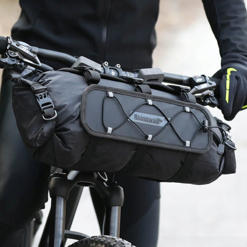 RHINOWALK LARGE BICYCLE HANDLEBAR POUCH 12L MTB BIKE BAG HARNESS Brand Rhinowalk