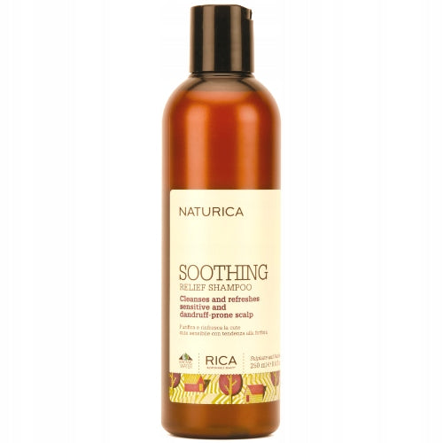 Beruhigendes Shampoo für empfindliches Kopfhauthaar Rica Naturica Soothing Relief, 250 ml 