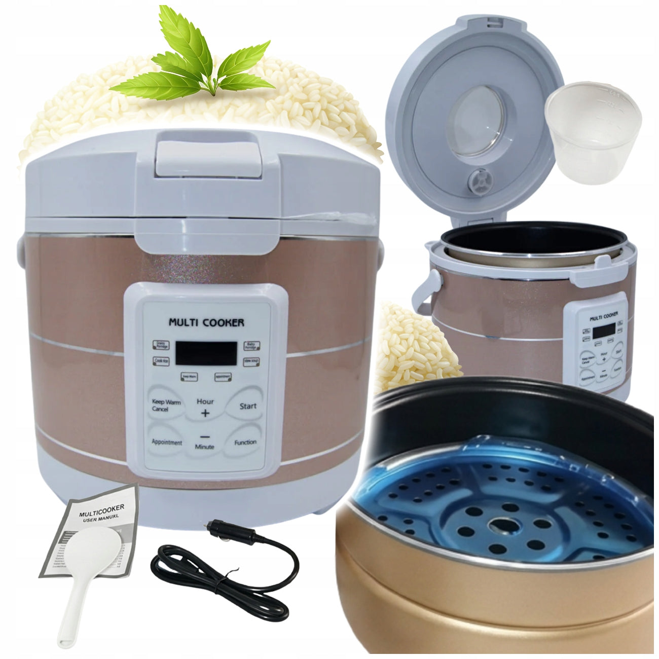 RICE COOKER 1.6L MULTICOOKER 12V 24V TOURIST COOKER TIR bus