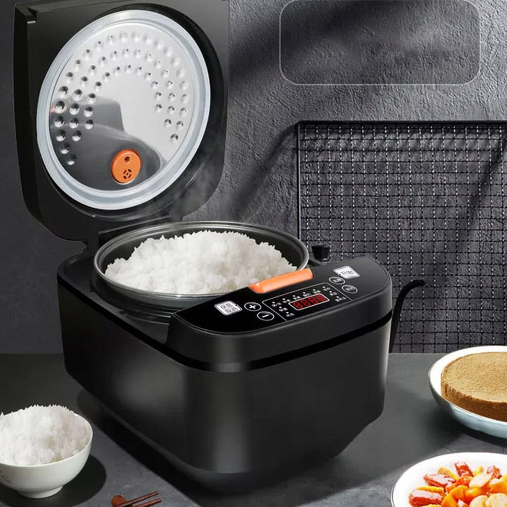 RICE COOKER 5L 900W BLACK POT WITH MEASURING CUP Packaging status original