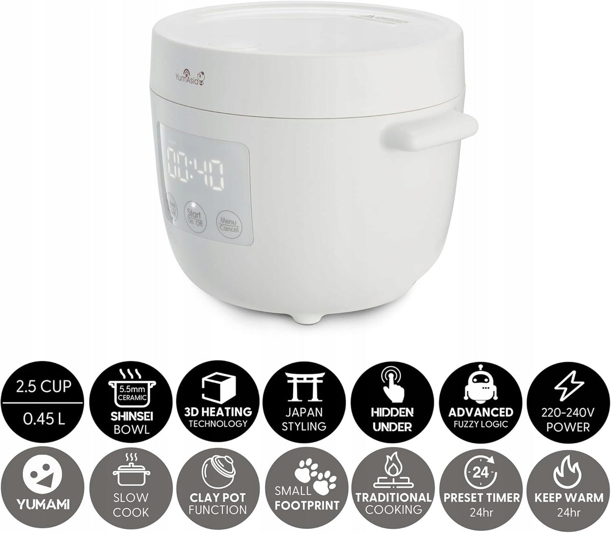 RICE COOKER MULTICOOKER 5L 860W STEAMER TIMER HEAT 11 PROGRAMS 6 PHASES POT Manufacturer code 5902912911748