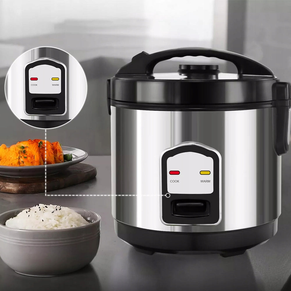RICE COOKER RICE POT VEGETABLE RICE STEAMER 2L 400W +EVAPORATOR Dominant color black