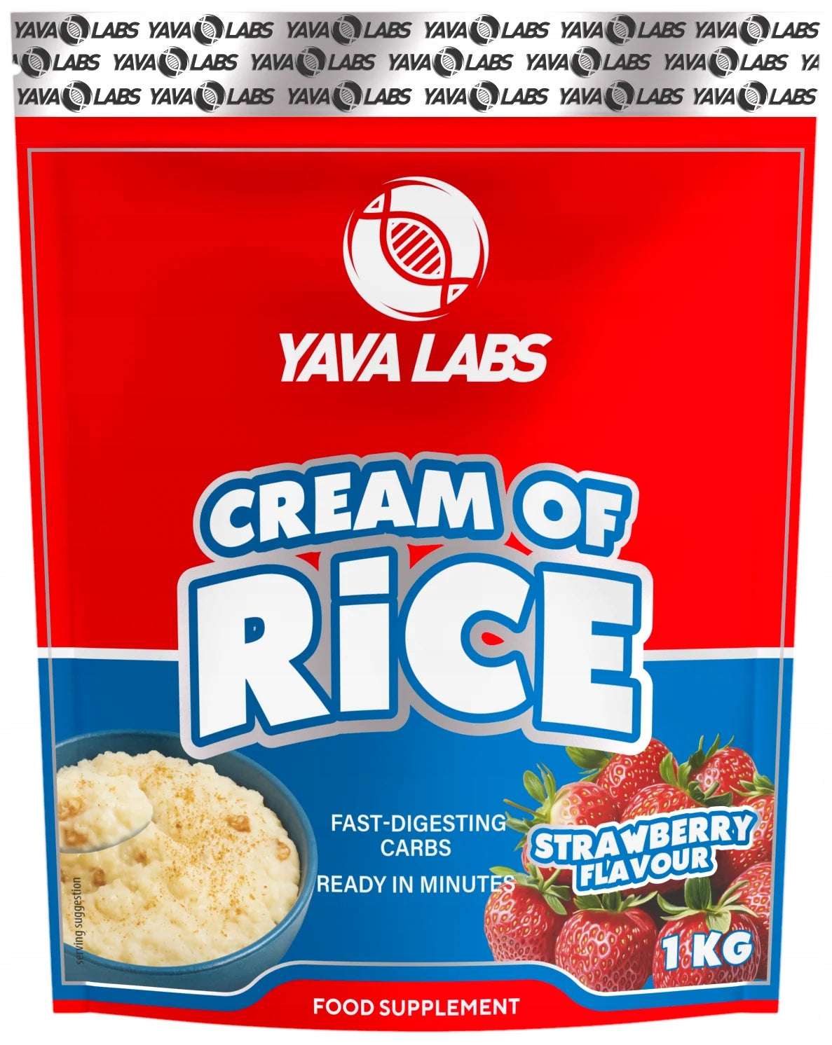 RICE GRUEL 1 KG CREAM OF RICE YAVA LABS VANILLA LIGHT FOR ATHLETES Expiration date at least 1 year from the date of purchase