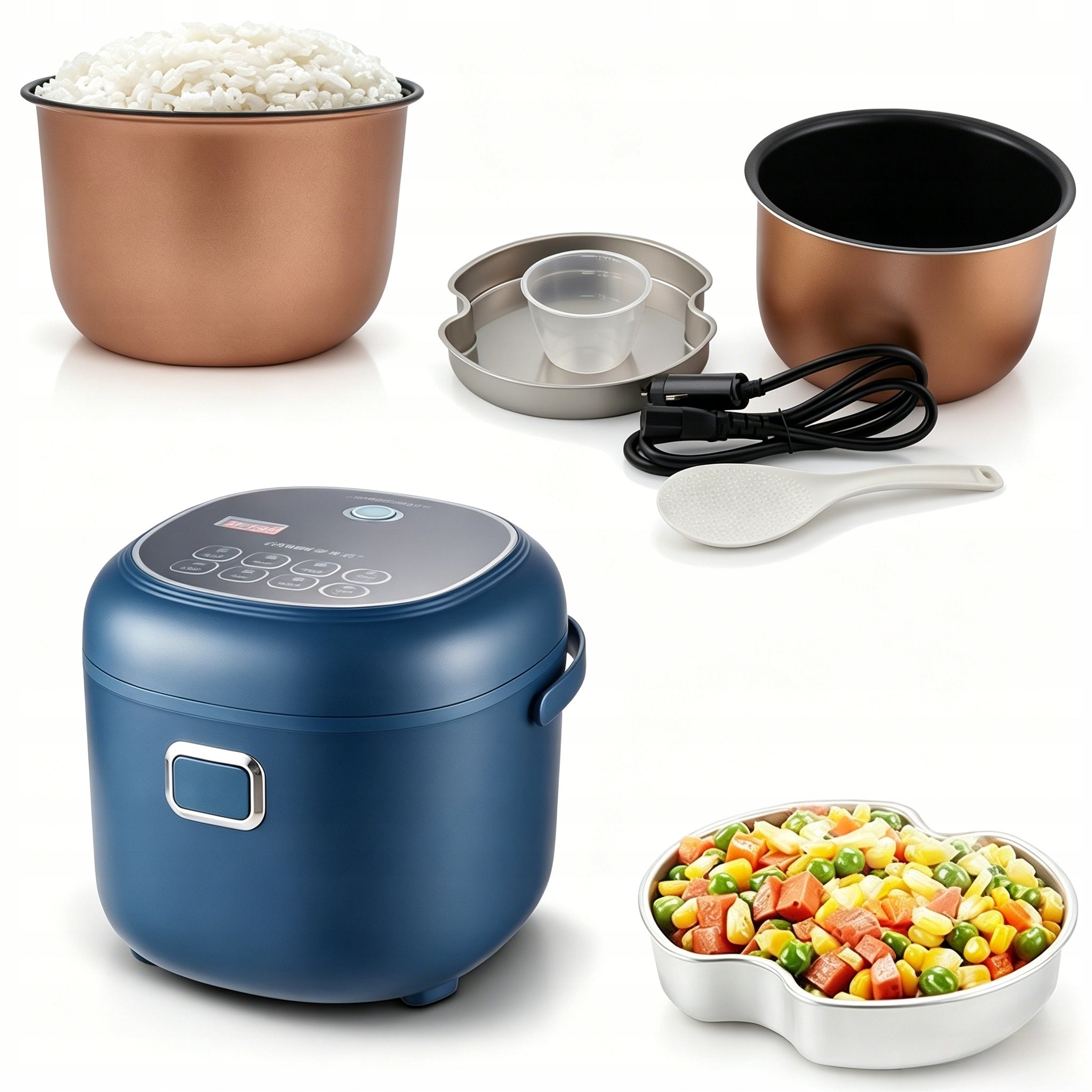 RICE MAKER MULTICOOKER car 2l 200W 12V 24V CAMPING TIR BUS