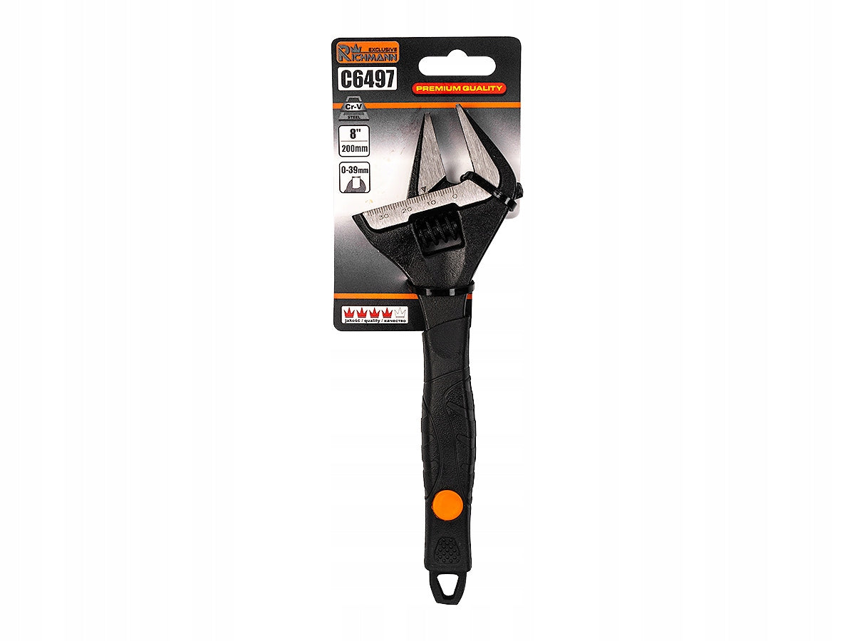 RICHMANN ADJUSTABLE WRENCH SWEDE 8'' 39MM CRV WIDE Brand RICHMANN