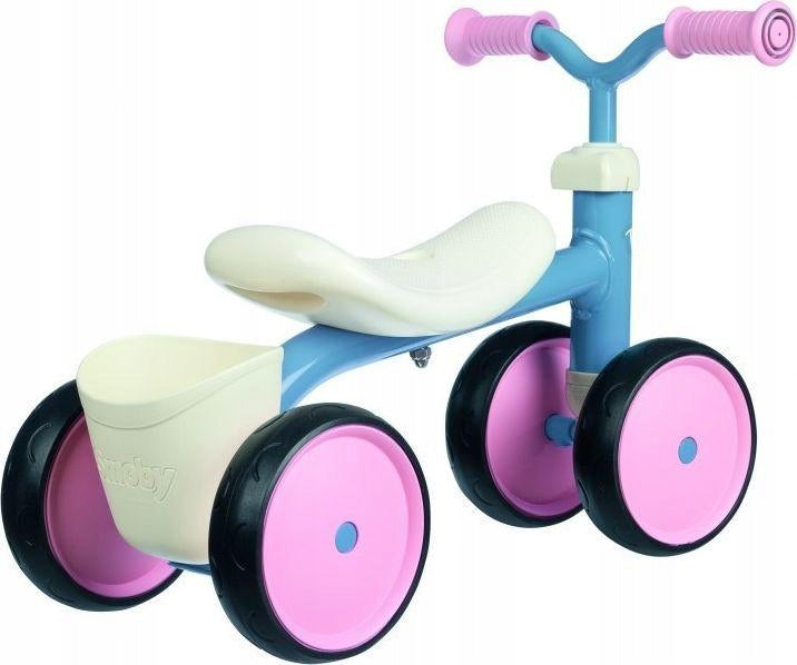 RIDER ROOKIE RIDE-ON FOUR-WHEELED BIKE 12M+ PINK SMOBY 12M+ Brand Smoby