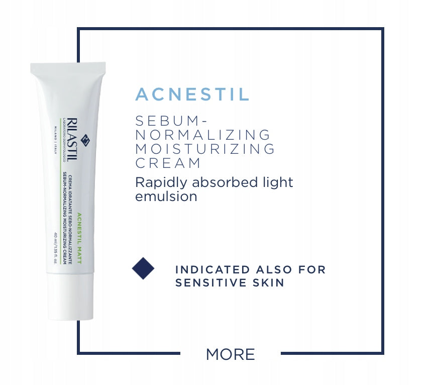 Feuchtigkeitsspendende Gesichtscreme Rilastil Acnestil Matt, 40 ml 