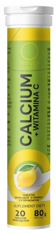 RING Calcium + Vitamin C 20 effervescent tablets