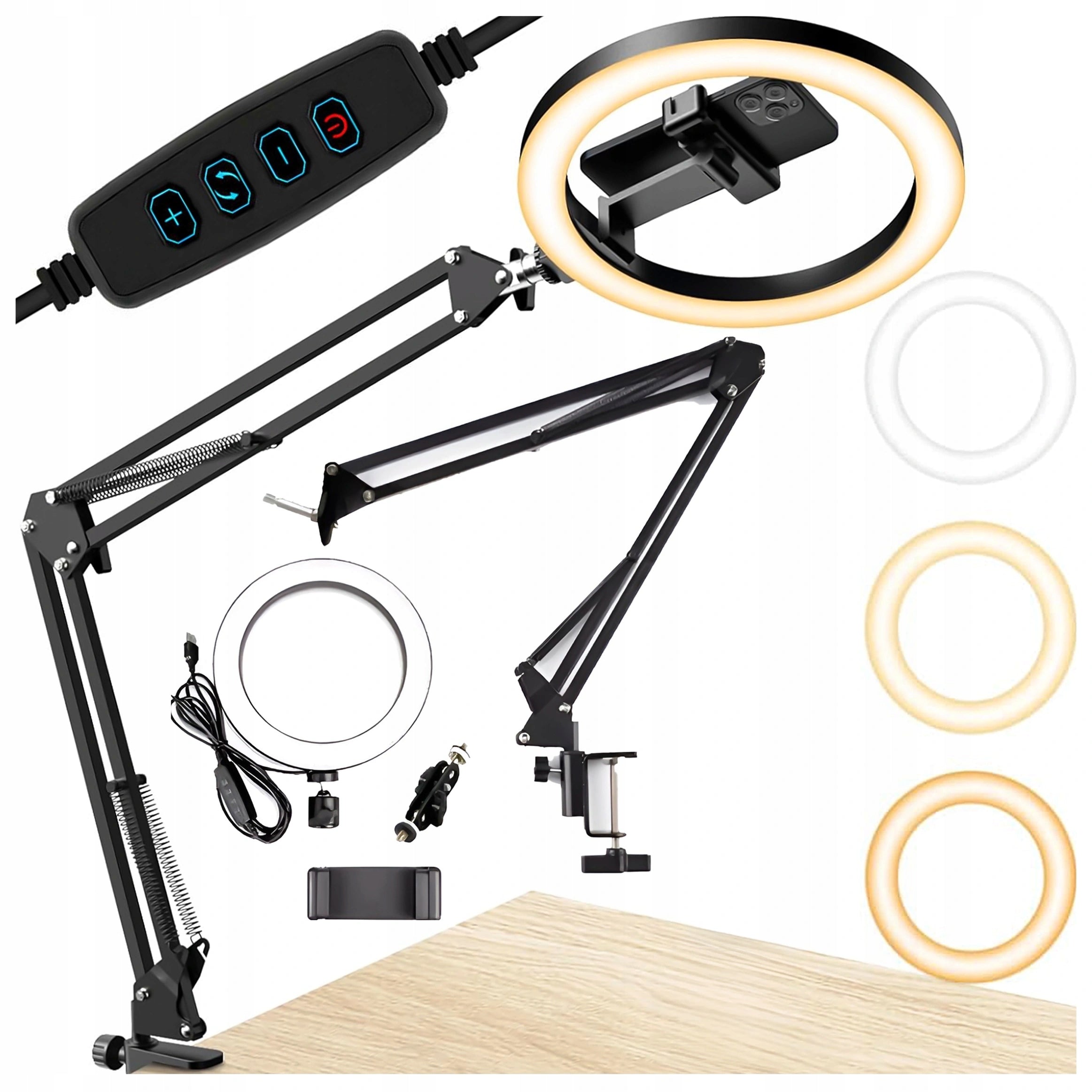 RING LED LAMP ALOGY DESK RING SELFIE PHOTO MAKEUP Packaging status original