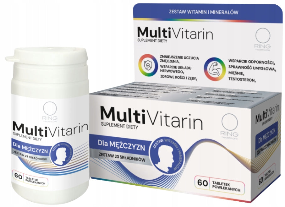 RING MULTIVITARIN for men vitamins and minerals 60 tablets