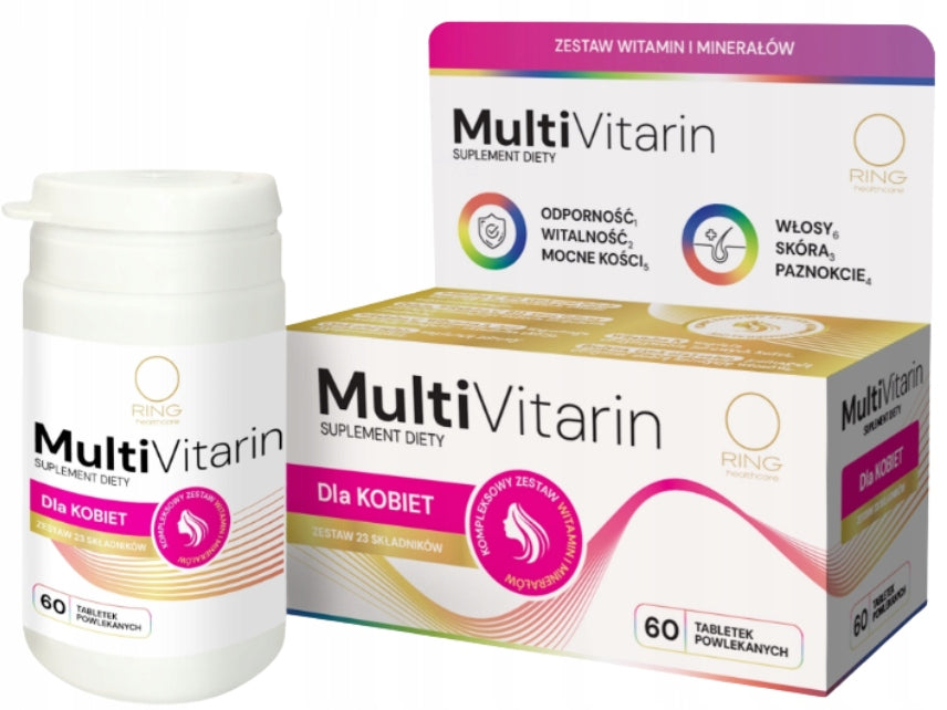 RING MULTIVITARIN for women vitamins and minerals 60 tablets