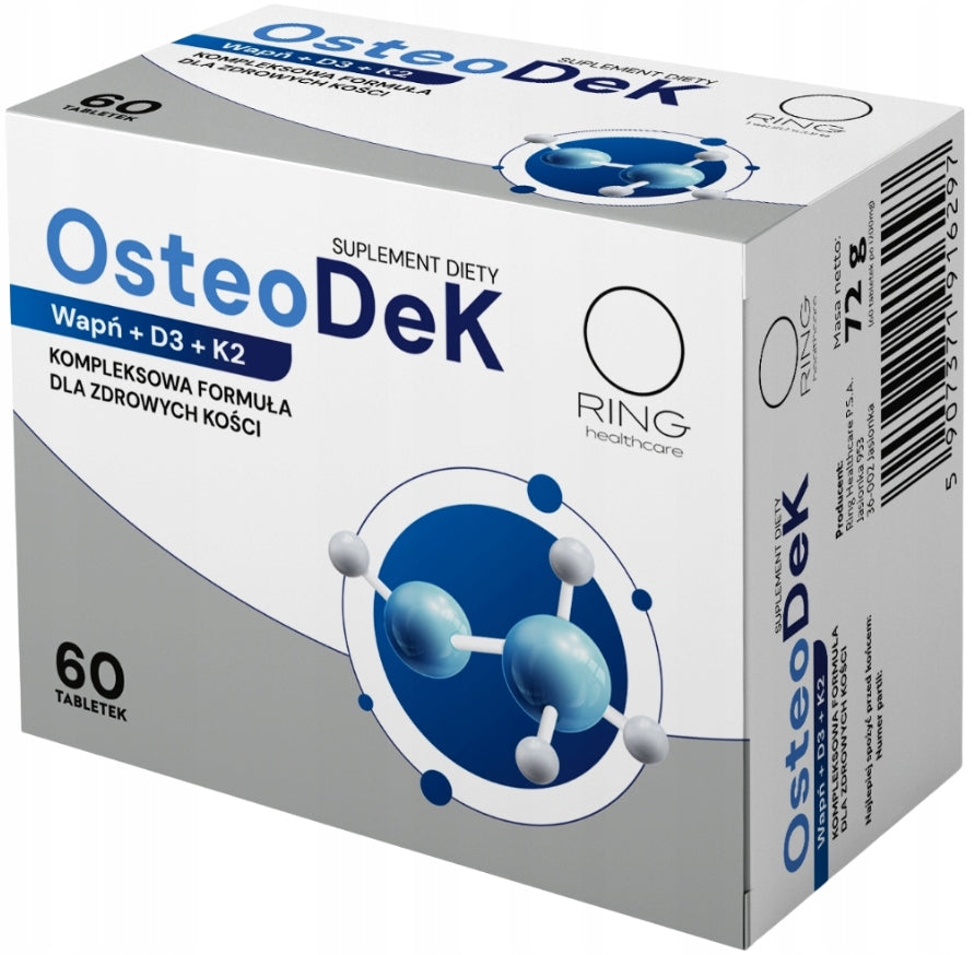 RING OsteoDeK CALCIUM VITAMIN D 1000 K2 for bone 60 tablets