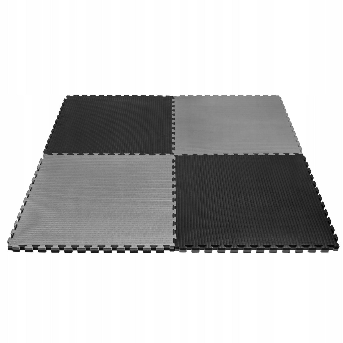 RING Premium puzzle mat 100 x 100 x 4 cm black - grey Color black