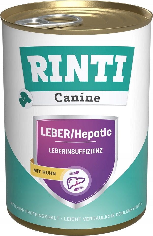 RINTI Canine Liver/Hepatic Chicken with Chicken 400 g can