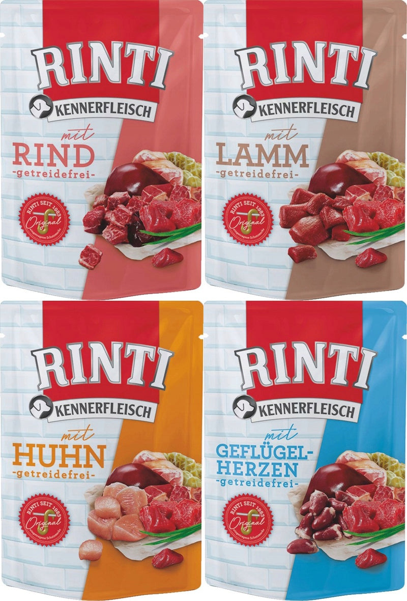 RINTI DOG FOOD SACHET | MIX OF FLAVORS 4 x 400g