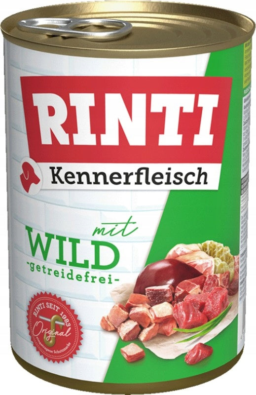 RINTI KENNERFLEISCH VENISON can 400g wet dog food