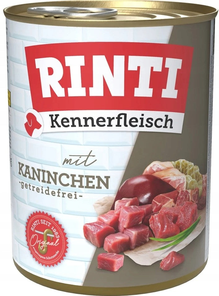 RINTI Kennerfleisch Rabbit Wet Dog Food 800 g