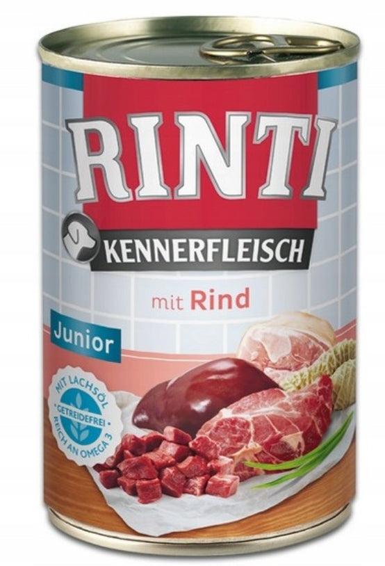 RINTI Kennerfleish Junior Beef 400 g with beef Brand Rinti