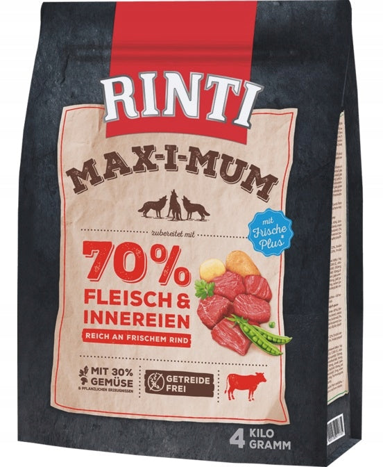 RINTI MAX-I-MUM Beef with beef 4 kg Brand Rinti