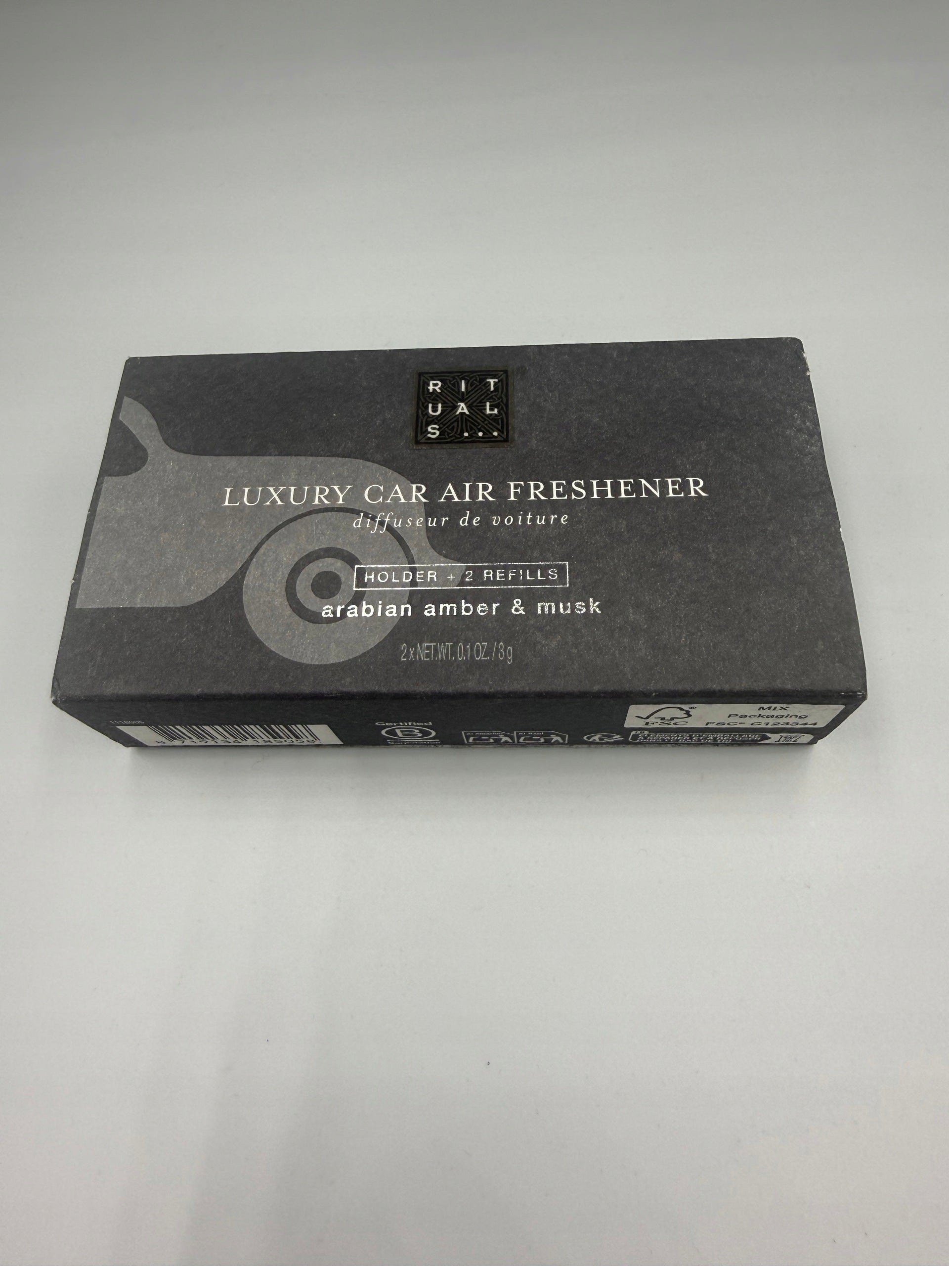 RITUALS Scent for car Homme Arabian Amber Holder 2 cartridges 2x 3g Packaging status original