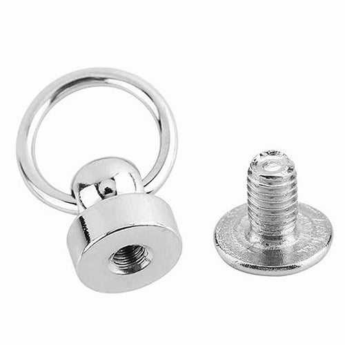 RIVETS PEGS RING BRASS ROUND HEAD FOR LEATHER 10 PCS. leather