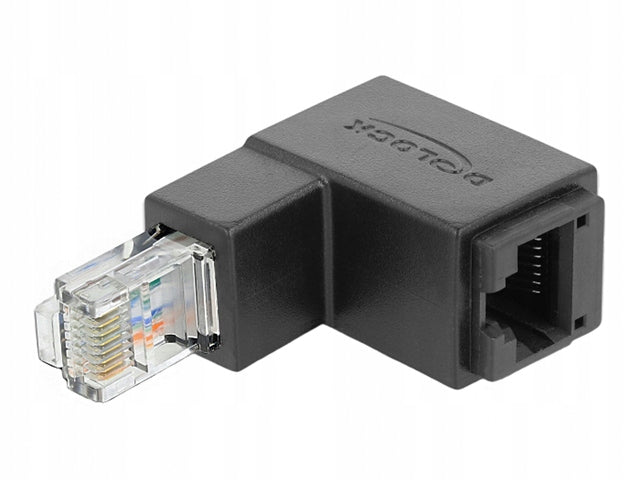 RJ45 Angle Adapter 270st Plug-Socket Cat.6 UTP DELOCK Packaging status original