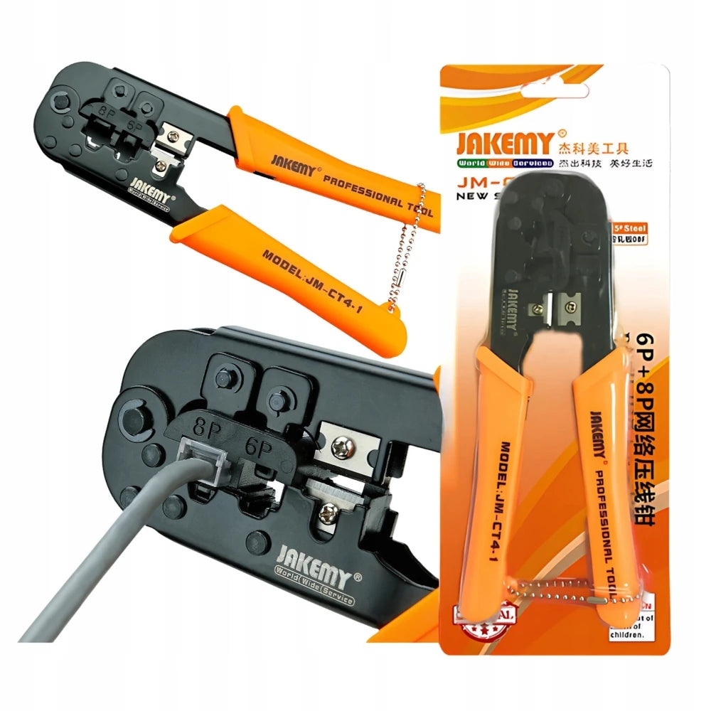 RJ45 RJ12 RJ11 JAKEMY JM-CT4-1 Plug Crimping Machine Product weight with unit packaging 0.3 kg