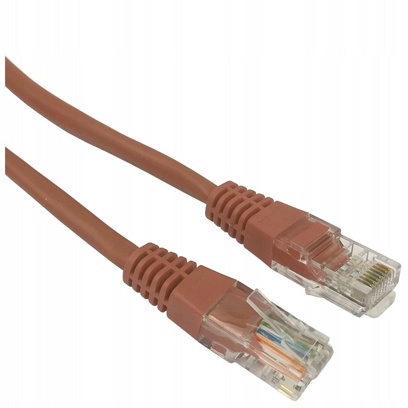 RJ45 UTP CAT.6 patch cord connection brown 3m
