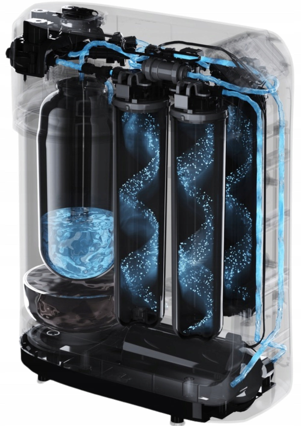 RO-202S PRO REVERSE OSMOSIS FILTER AND THREE-WAY KITCHEN FAUCET BLACK Brand Aquaphor