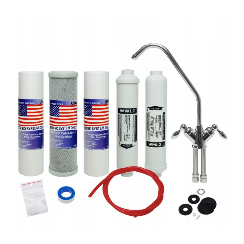 RO6 Refill Set Osmosis Reverse with Tap Spout Water Filter 6-Degree