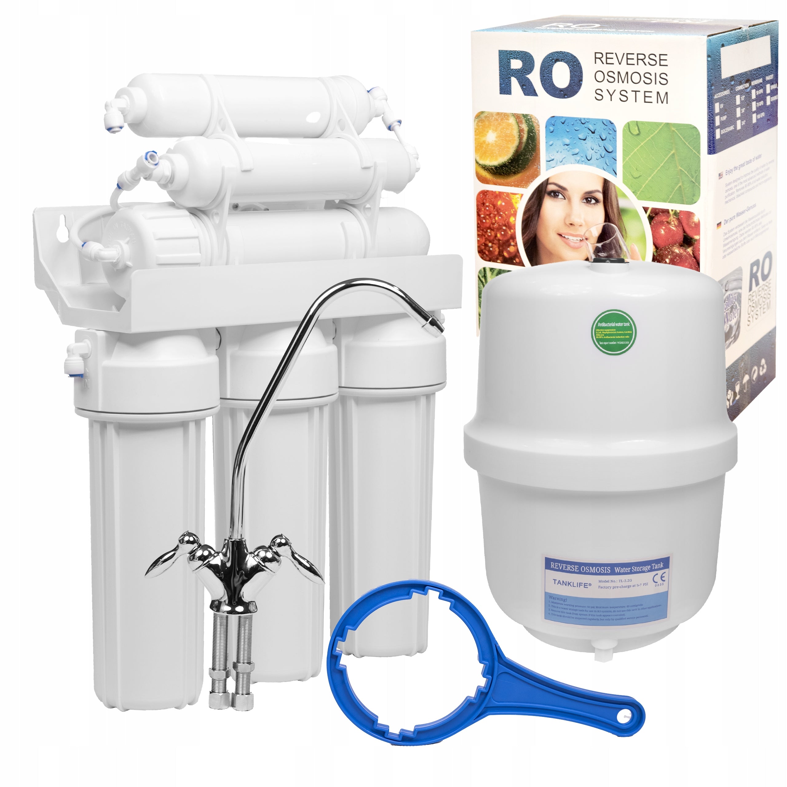 RO6 Reverse Osmosis 75GPD Water Filter With Mineralizer
