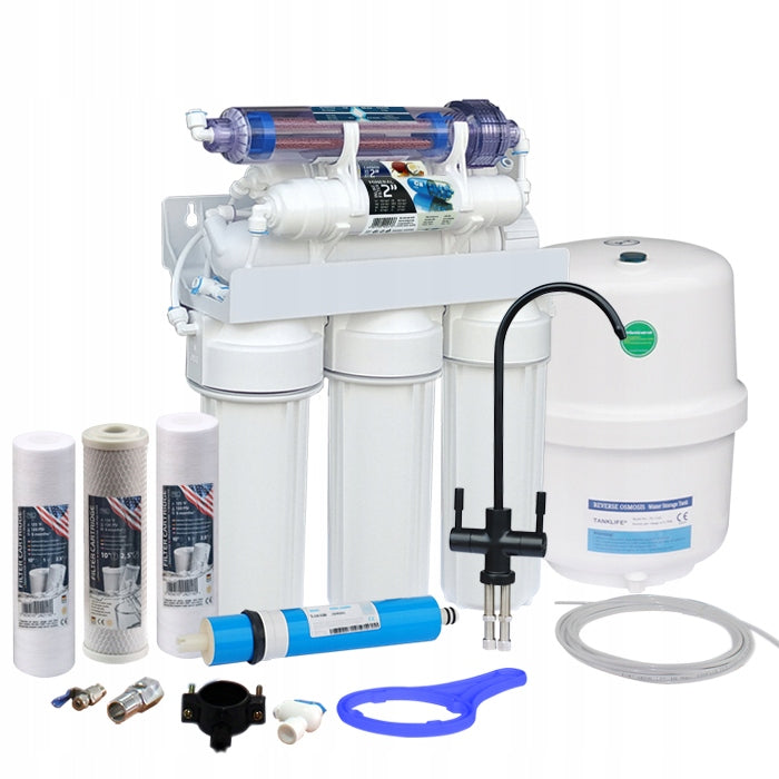 RO7S7538F2C-FX02-BKM, RO7 with ionizer, mineral and beautiful black tap