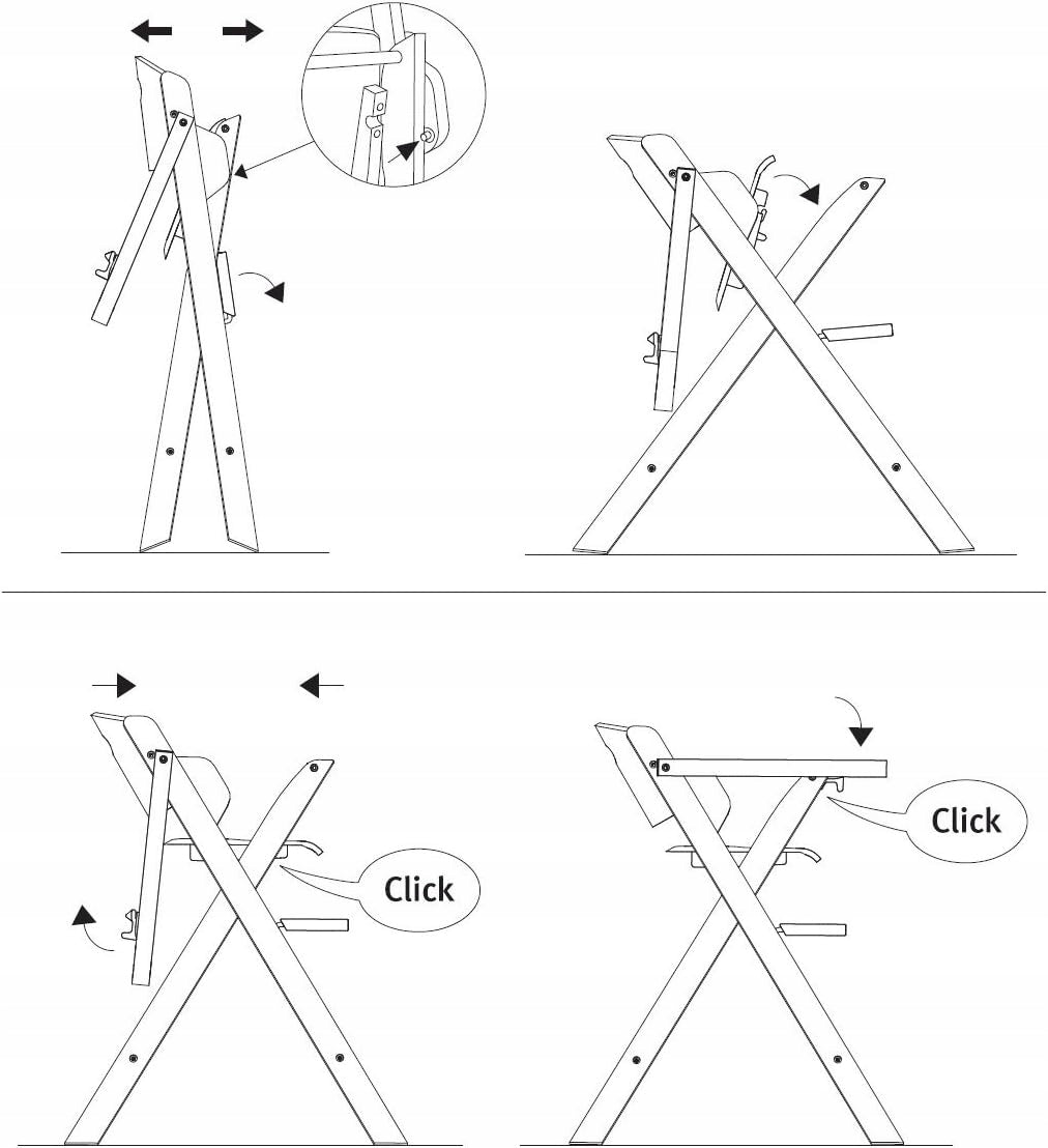 ROBA high chair for feeding platform table white Brand Roba