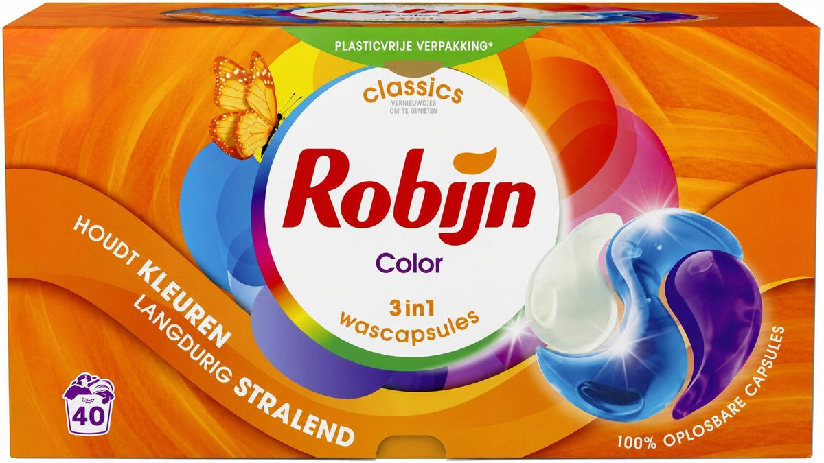 ROBIJN COLOR 3IN1 COLOR WASHING CAPSULES 40 PCS