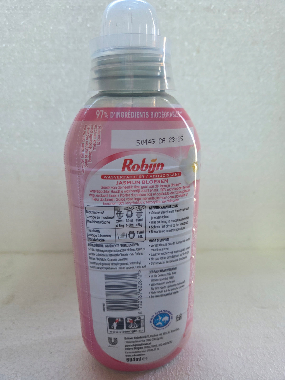ROBIJN Jasmine Blossom Softener 30 RINSES 604ml Brand Robijn