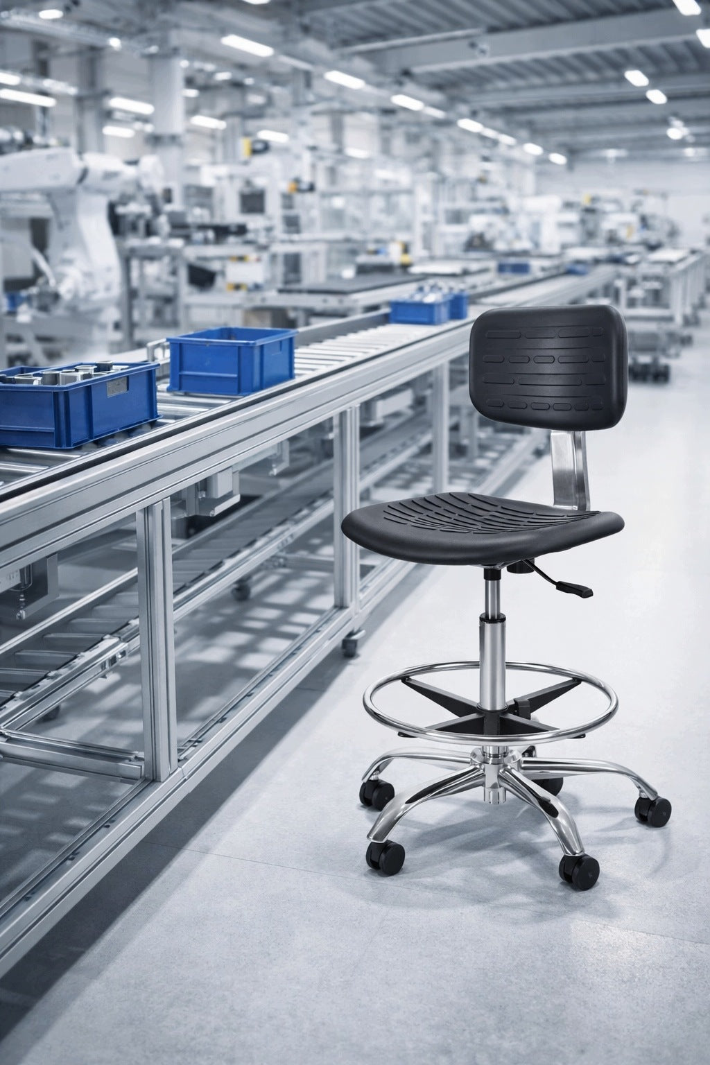 ROBIN Ring Armchair Footrest Chair For Industrial Laboratory Production Manufacturer code (LB27-3)