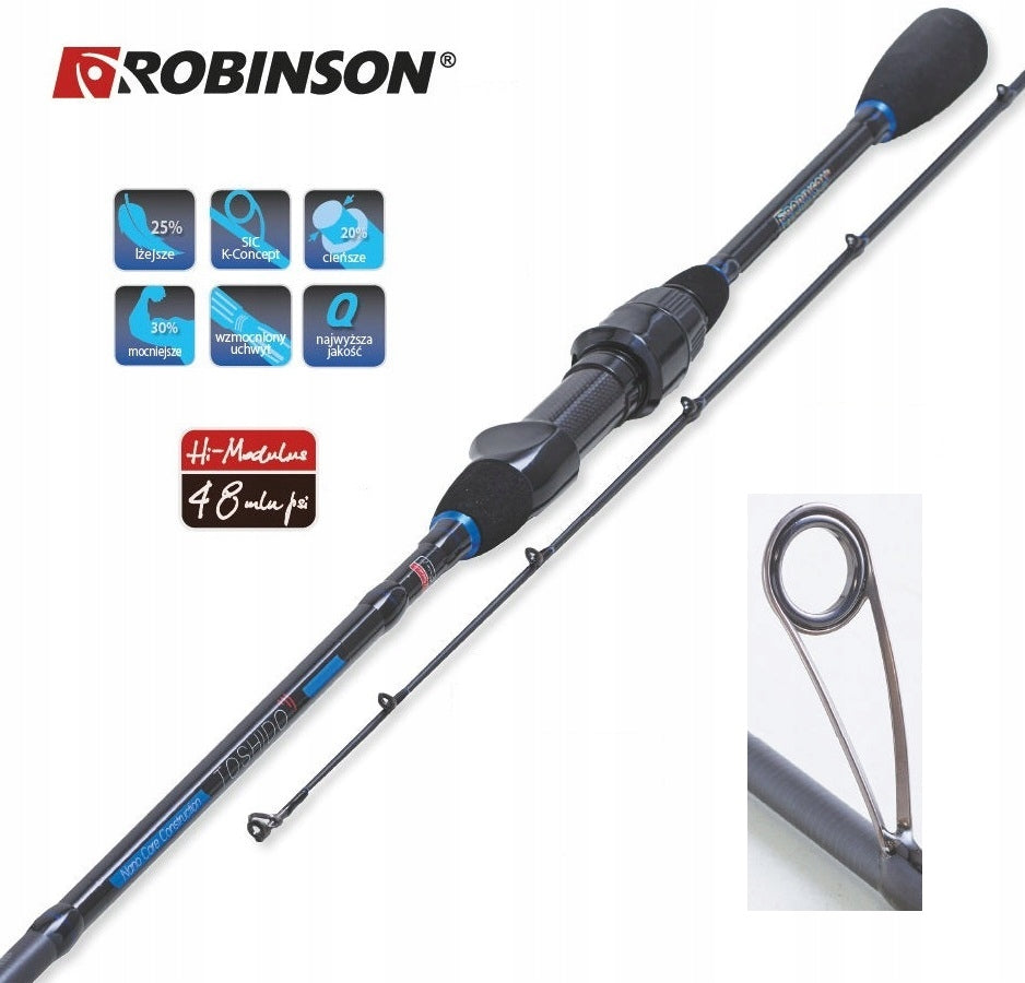 ROBINSON TOSHIDO LIGHT SPIN 2,40m 3-12g Rod construction type segmented