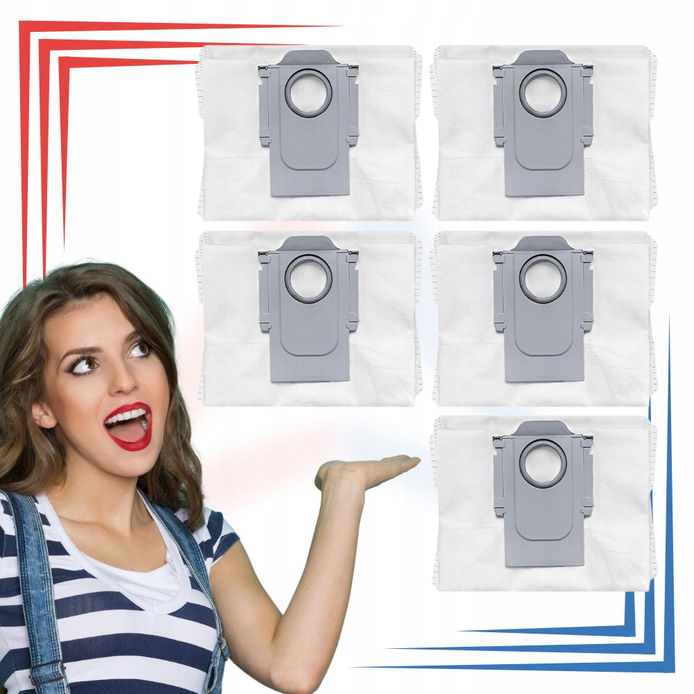 ROBOROCK S7 MaxV Ultra/Q7/Q7+/S8+/S8 Pro Ultra Vacuum Cleaner Bags - 5 Pack Manufacturer code S7 MaxV Ultra / Q7 / Q7+, S8+ / S8 Pro Ultra