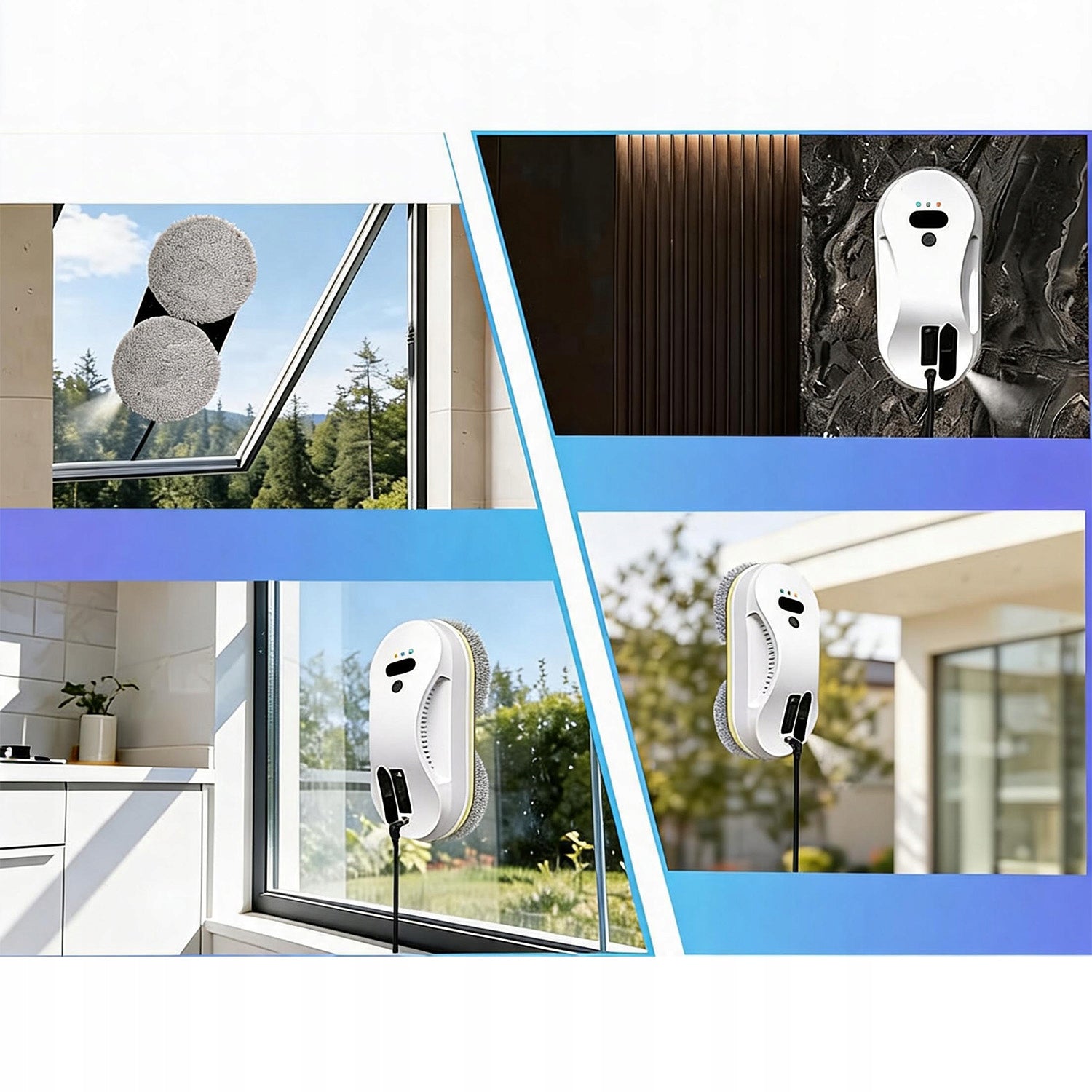 ROBOT AUTOMATIC INTELLIGENT WINDOW CLEANING KIT 90W 5600PA WITH REMOTE CONTROL Brand no brand