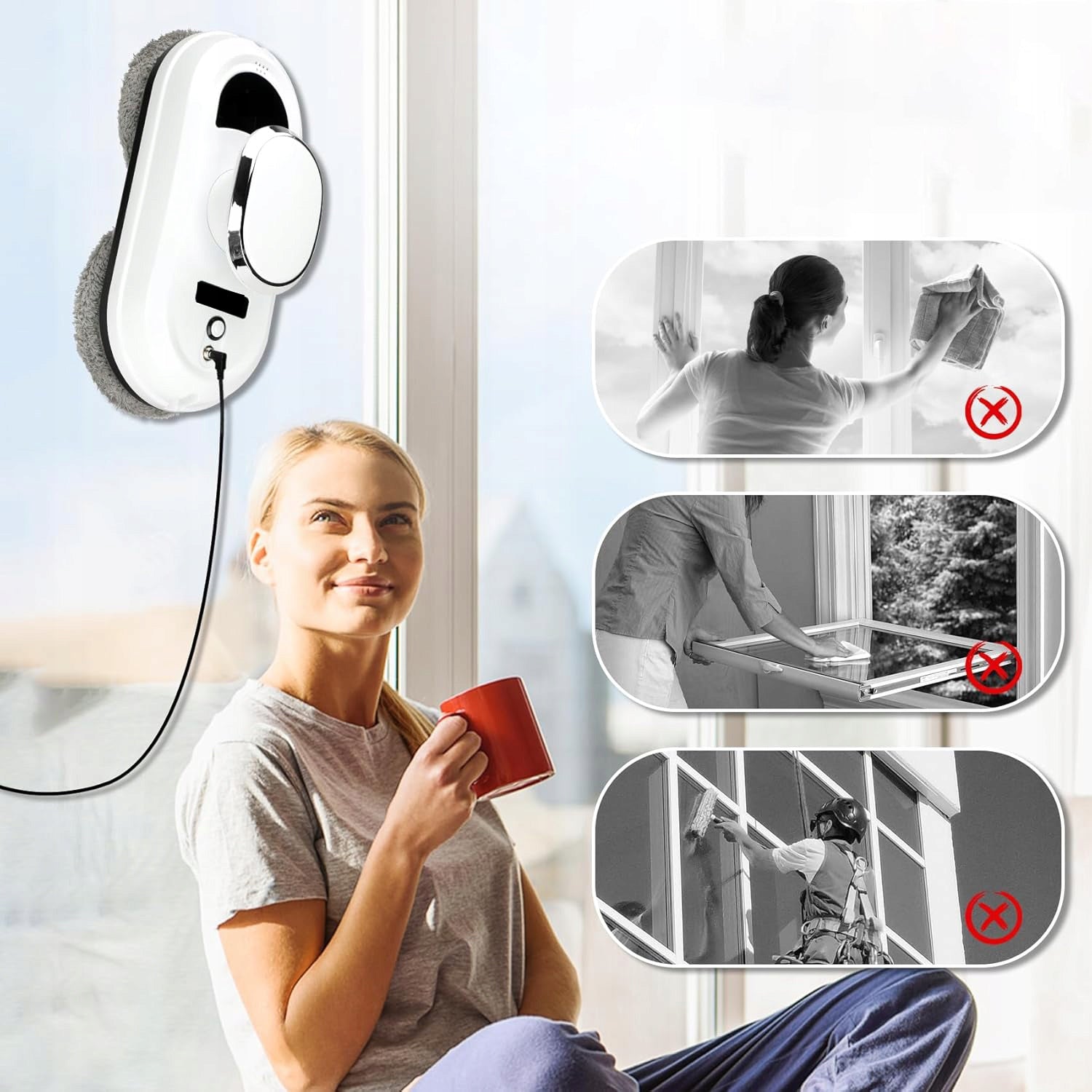 ROBOT CLEANING AUTOMATIC SUCTION CUP SYSTEM FOR MIRROR GLASS WINDOWS Manufacturer code gxdyydyd55