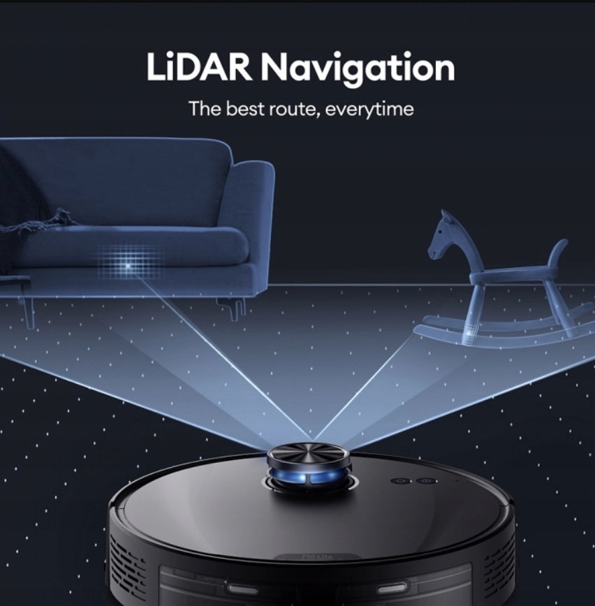 ROBOT CLEANING SMART ROBOT VACUUM CLEANER WITH LIDAR NAVIGATION 3 MODES Packaging status original