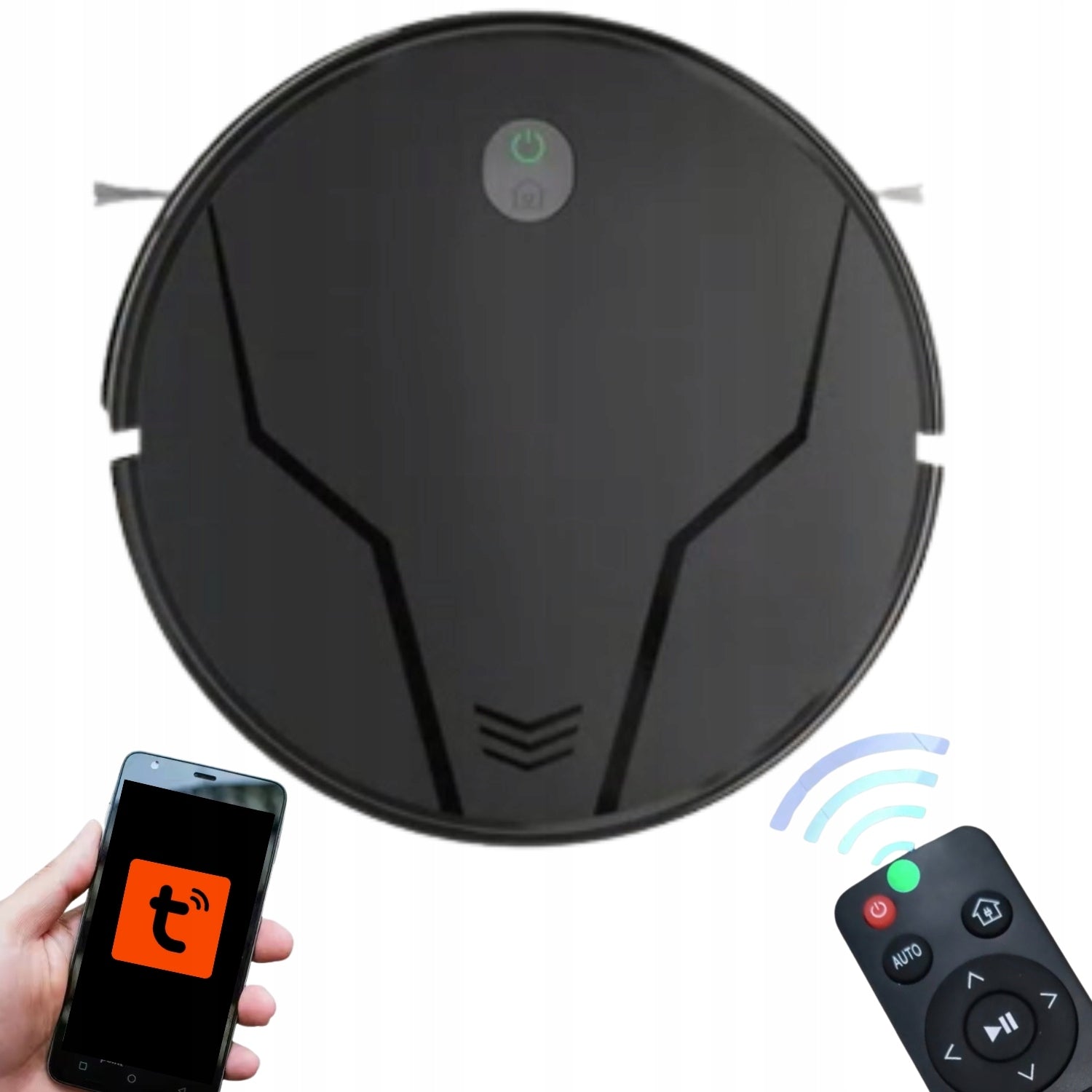 ROBOT CLEANING SMART VACUUM CLEANER MOP STATION REMOTE CONTROL APP TUYA PY-320