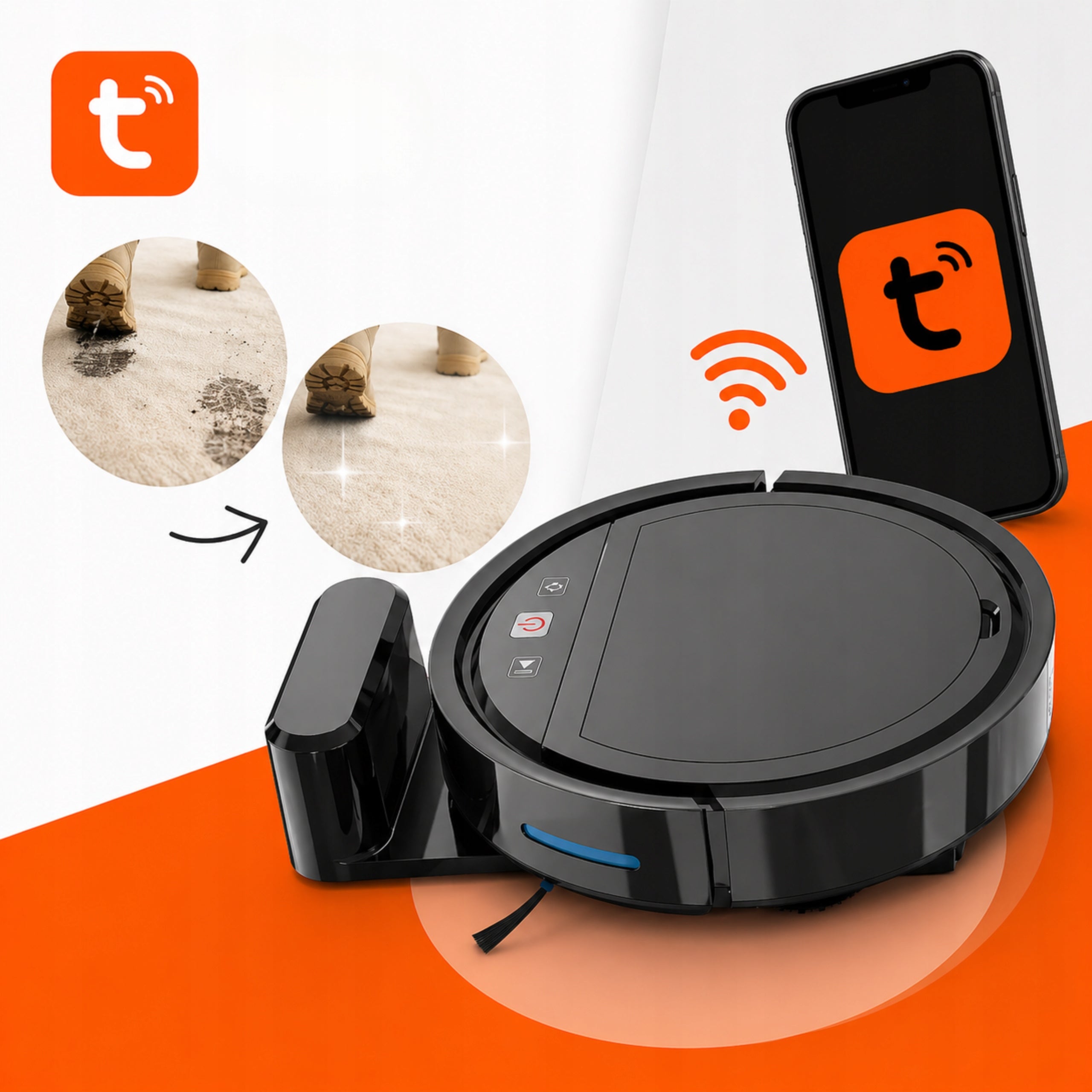 ROBOT CLEANING SMART VACUUM CLEANER WIFI TUYA PY-310 Packaging status original
