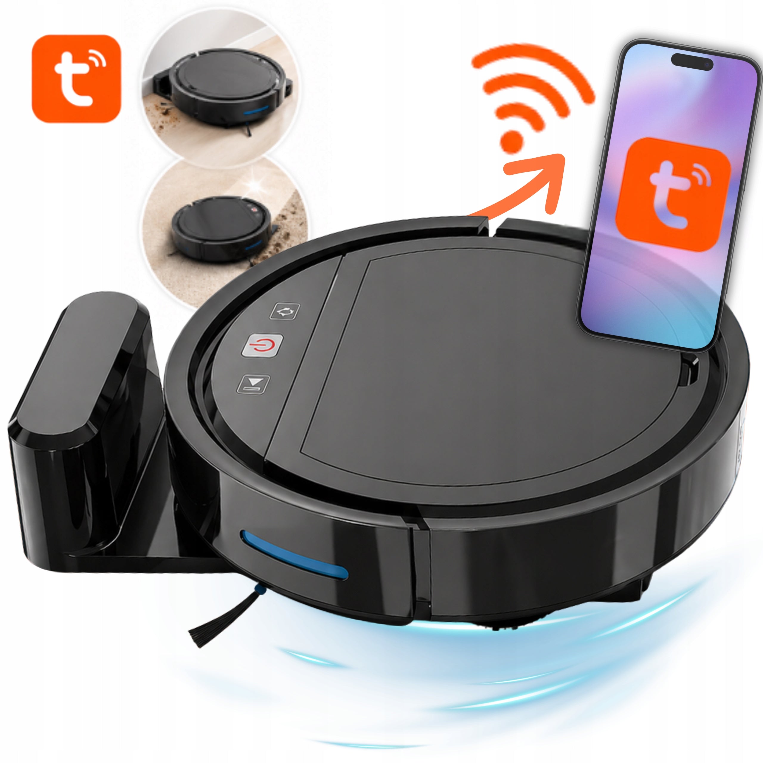 ROBOT CLEANING SMART VACUUM CLEANER WIFI TUYA PY-310