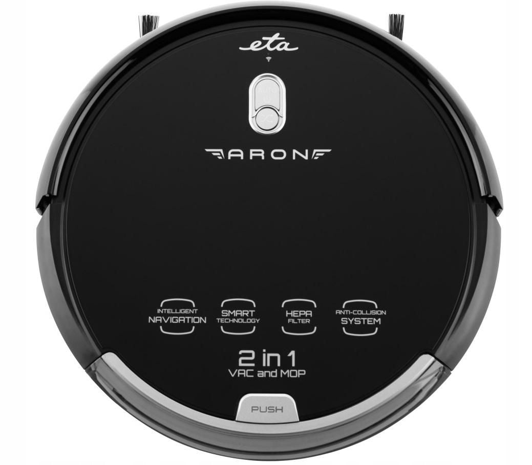 ROBOT CLEANING VACUUM CLEANER MOPS 2IN1 AUTOMATIC ETA BLACK Brand ETA