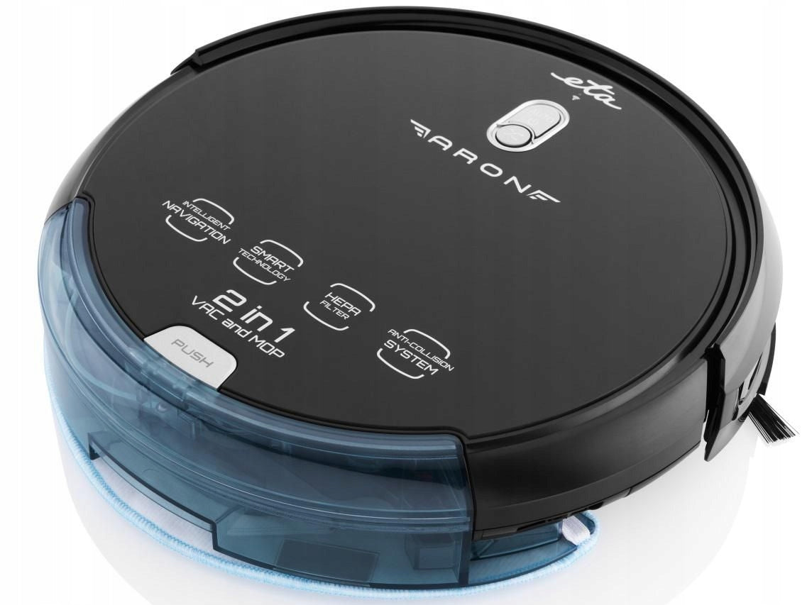 ROBOT CLEANING VACUUM CLEANER MOPS 2IN1 AUTOMATIC ETA BLACK EAN (GTIN) 8590393303427