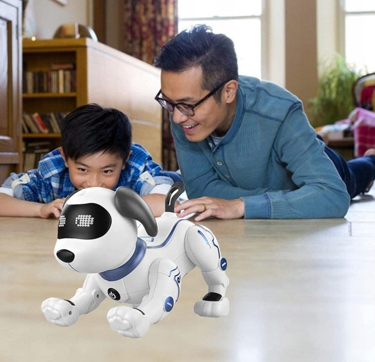 ROBOT DOG CONTROLLED RC PROGRAMMABLE RESPONDS TO VOICE COMMANDS + REMOTE CONTROL Packaging status original